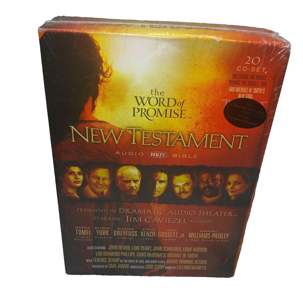 The Word Of Promise New Testament Audio NKJV Bible 20 CD Set New Sealed